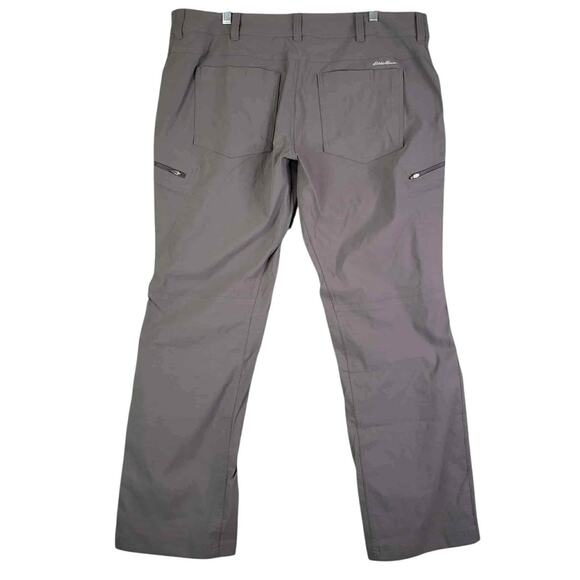 Eddie Bauer Pants First Ascent Straight Hiking Mens Size 40x32 Flat Front Gray - Picture 3 of 10
